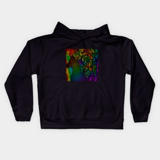 Dark Rainbow Unicorn Kids Hoodie